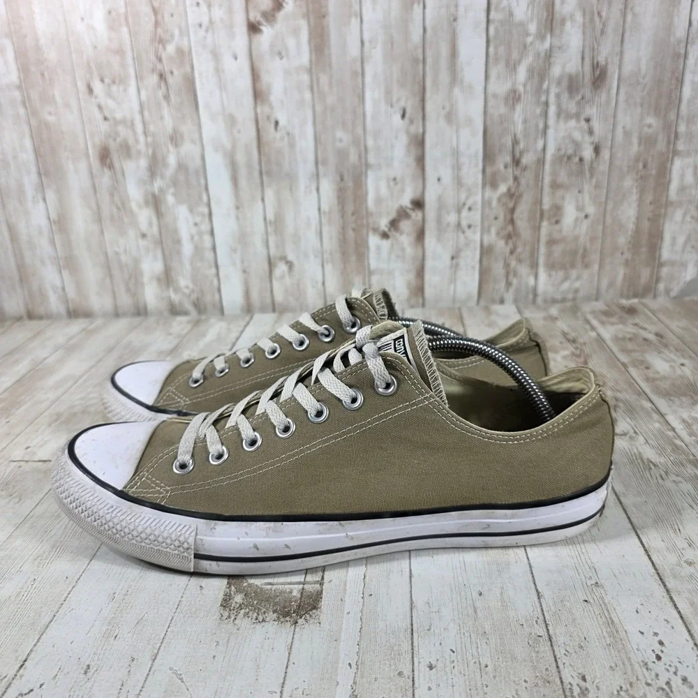 Converse Chuck Taylor All Star Low Top Olive Green Khaki Sneakers  Mens 11.5 - Picture 4 of 8